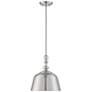 6_Savoy House Berg 12" Wide Satin Nickel Bell Mini Pendant more views