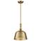 Savoy House Berg 12" Wide Warm Brass Bell Mini Pendant