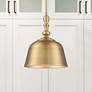 2_Savoy House Berg 12" Wide Warm Brass Bell Mini Pendant