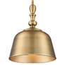 4_Savoy House Berg 12" Wide Warm Brass Bell Mini Pendant more views