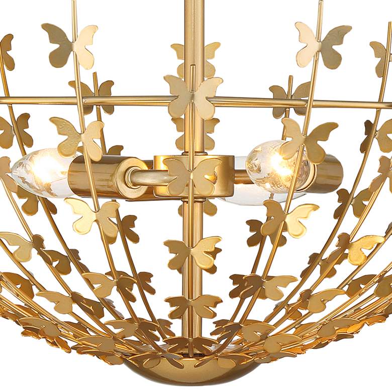 Image 2 Savoy House Birch 20"W Burnished Brass 3-Light Ceiling Light more views