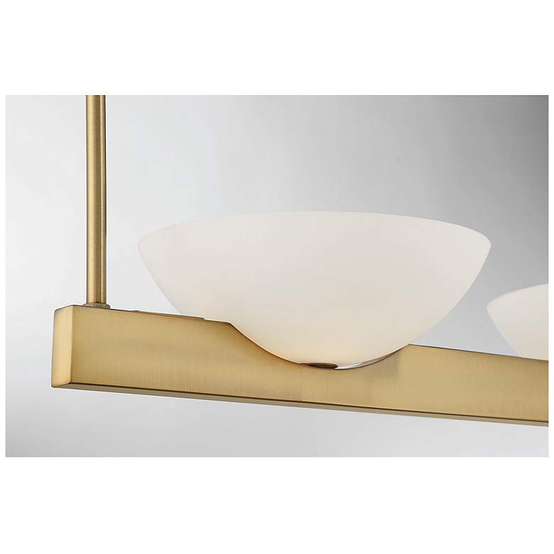 Image 6 Savoy House Biscayne 6.25" W Matte Black Integrated LED Linear Chandel more views