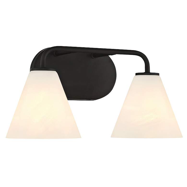 Image 3 Savoy House Blair 20" High Matte Black 2-Light Wall Sconce more views