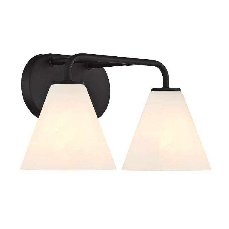 Image 4 Savoy House Blair 20" High Matte Black 2-Light Wall Sconce more views