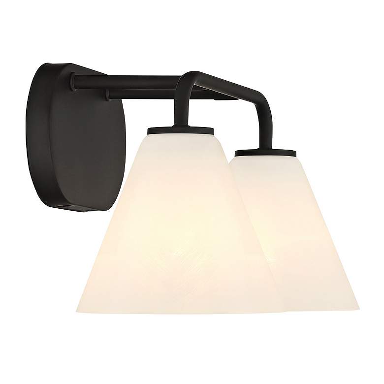 Image 5 Savoy House Blair 20" High Matte Black 2-Light Wall Sconce more views
