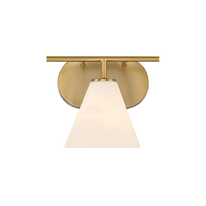 Image 2 Savoy House Blair 25 1/2" Wide Warm Brass 3-Light Bath Light more views
