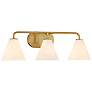 4_Savoy House Blair 25 1/2" Wide Warm Brass 3-Light Bath Light more views