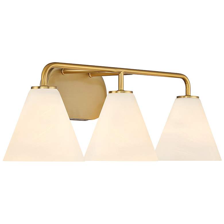 Image 5 Savoy House Blair 25 1/2" Wide Warm Brass 3-Light Bath Light more views