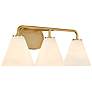 5_Savoy House Blair 25 1/2" Wide Warm Brass 3-Light Bath Light more views