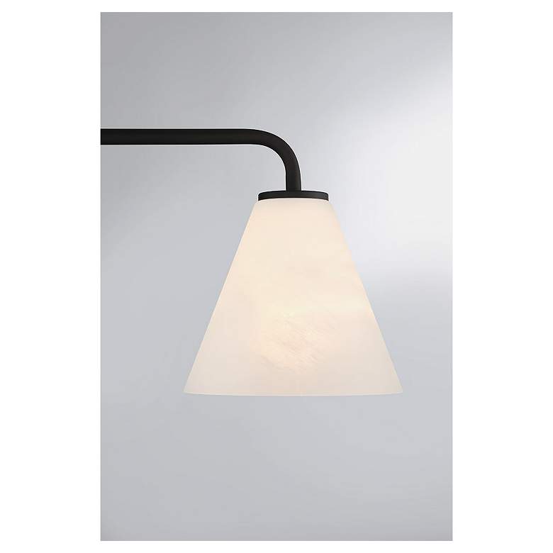 Image 6 Savoy House Blair 25 1/2"W Matte Black 3-Light Bath Light more views
