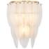 Savoy House Boa 14" High Warm Brass Feather Wall Sconce