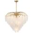 Savoy House Boa 27"W Warm Brass Chandelier w/ Frosted Glass