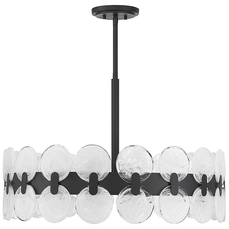 Image 3 Savoy House Boca 27 1/2"W Matte Black 6-Light Chandelier more views