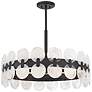 4_Savoy House Boca 27 1/2"W Matte Black 6-Light Chandelier more views
