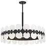 6_Savoy House Boca 35 1/2"W Matte Black 10-Light Chandelier more views