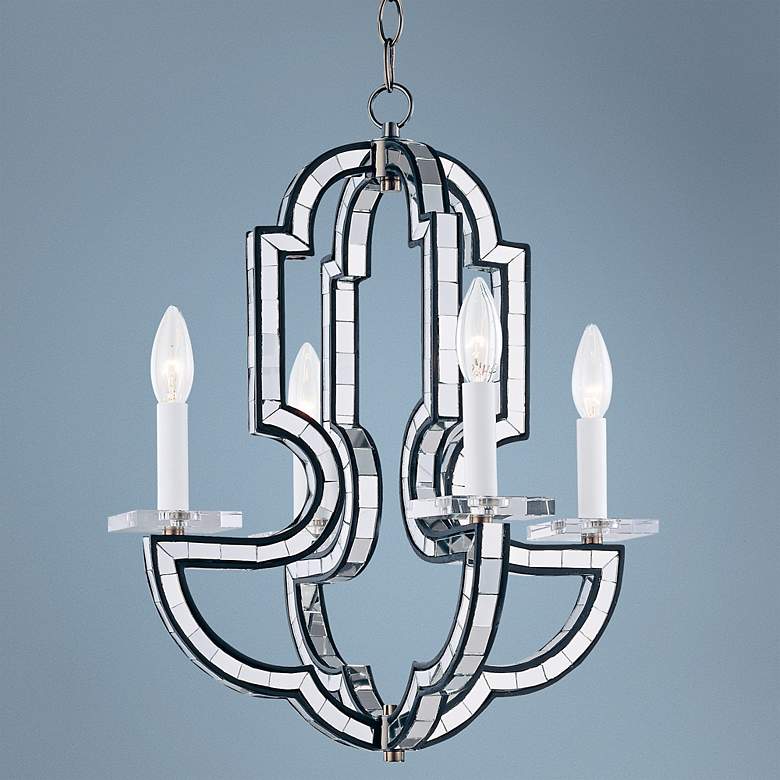 Image 1 Savoy House Boutique Mirror 16" Wide Chandelier