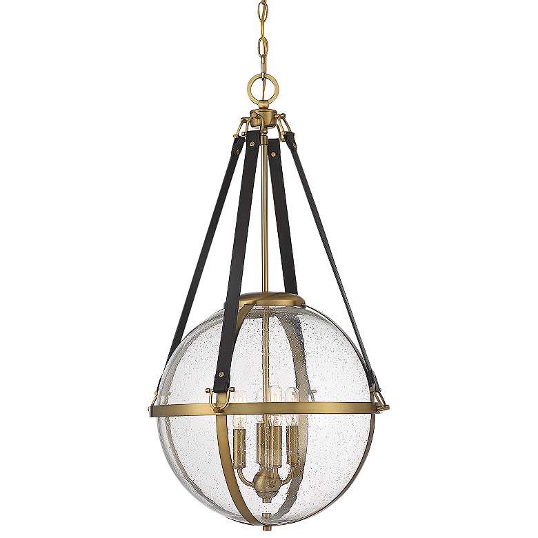 Image 1 Savoy House Bozeman 18 inch Wide Warm Brass 4-Light Orb Pendant