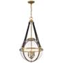Savoy House Bozeman 18" Wide Warm Brass 4-Light Orb Pendant