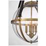 6_Savoy House Bozeman 18" Wide Warm Brass 4-Light Orb Pendant more views