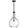 1_Savoy House Brandon 14" Wide Matte Black Pendant Light