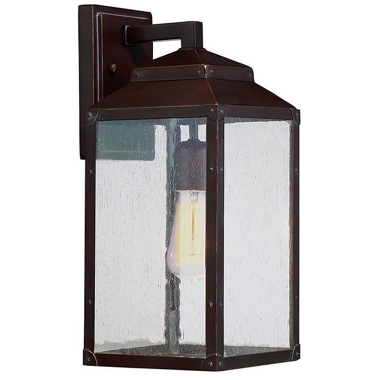 Image 2 Savoy House Brennan 15"H English Bronze Outdoor Wall Light