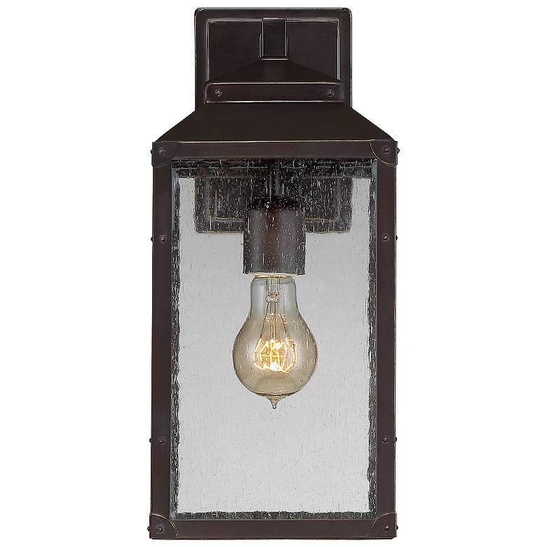 Image 3 Savoy House Brennan 15"H English Bronze Outdoor Wall Light more views