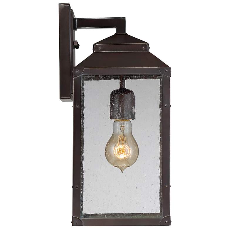 Image 4 Savoy House Brennan 15"H English Bronze Outdoor Wall Light more views