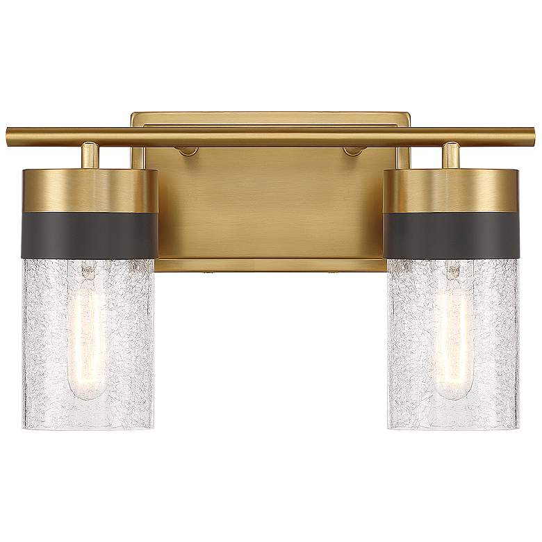 Image 1 Savoy House Brickell 8 3/4"H Warm Brass 2-Light Wall Sconce