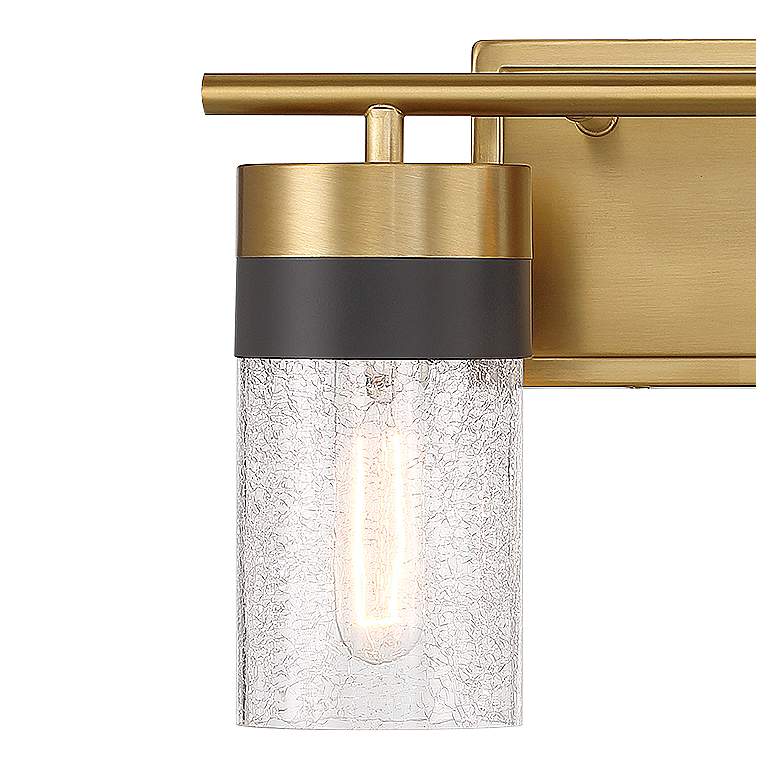 Image 2 Savoy House Brickell 8 3/4"H Warm Brass 2-Light Wall Sconce more views