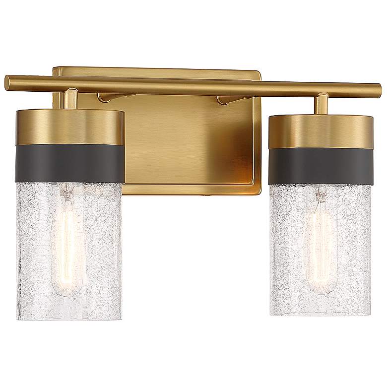 Image 4 Savoy House Brickell 8 3/4"H Warm Brass 2-Light Wall Sconce more views