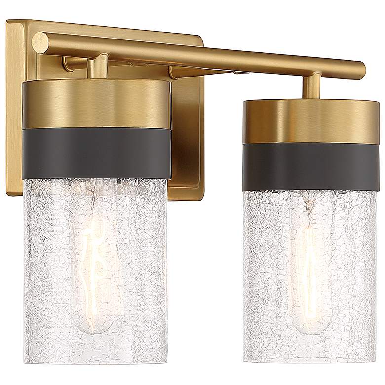 Image 5 Savoy House Brickell 8 3/4"H Warm Brass 2-Light Wall Sconce more views