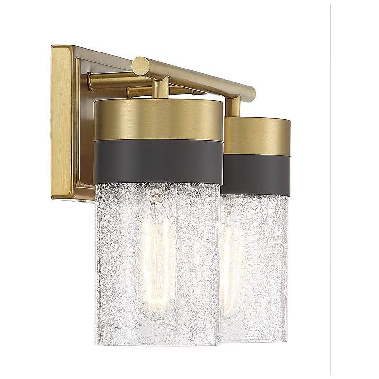 Image 6 Savoy House Brickell 8 3/4"H Warm Brass 2-Light Wall Sconce more views