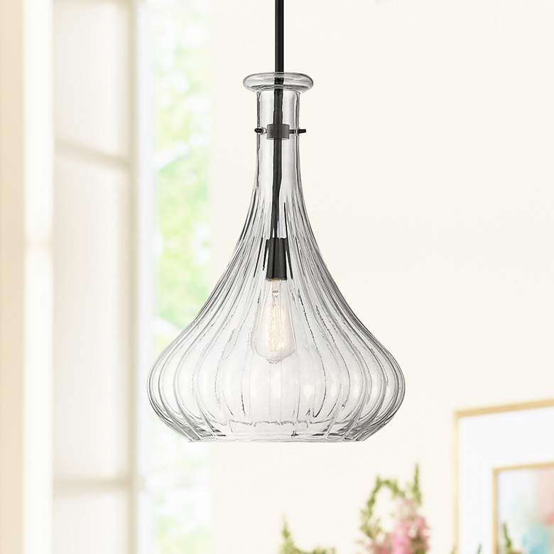 Image 1 Savoy House Bristo 14" Wide Matte Black Metal Pendant Light