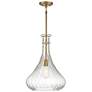 1_Savoy House Bristo 14" Wide Warm Brass Pendant Light