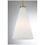 5_Savoy House Bristol 9" Wide Warm Brass Mini Pendant more views