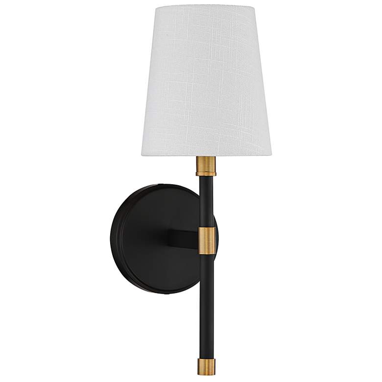 Image 3 Savoy House Brody 16" High Matte Black Wall Sconce more views