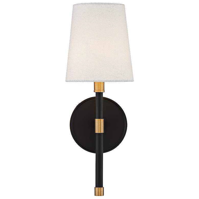 Image 4 Savoy House Brody 16" High Matte Black Wall Sconce more views