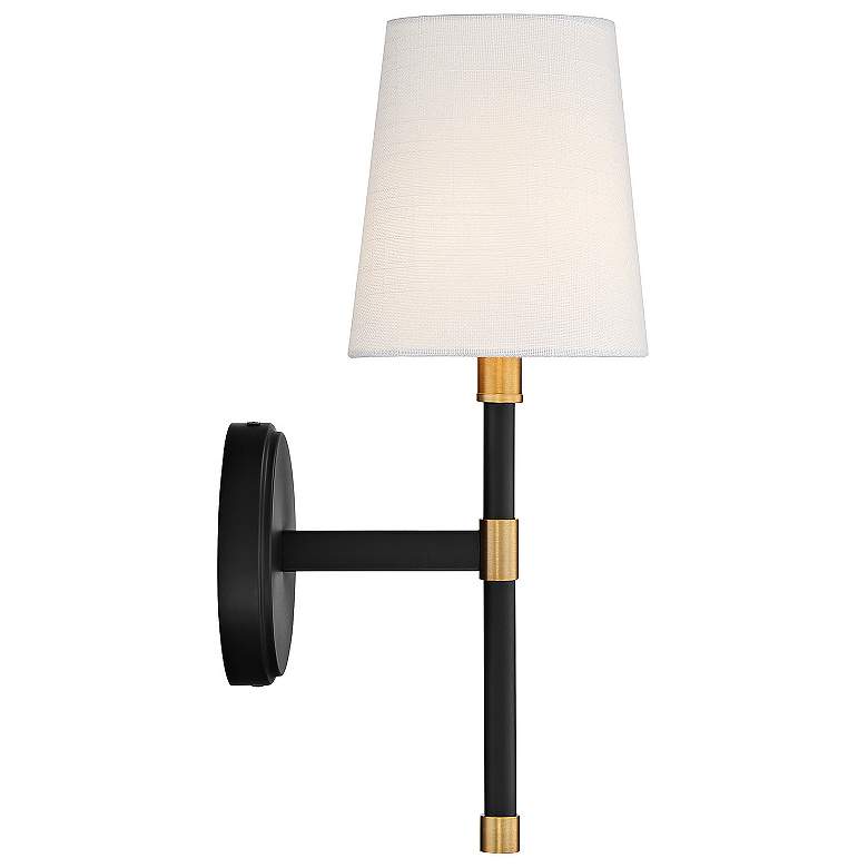 Image 6 Savoy House Brody 16" High Matte Black Wall Sconce more views