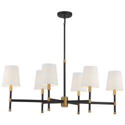 Savoy House Brody 41" Wide 6-Light Shade Chandelier