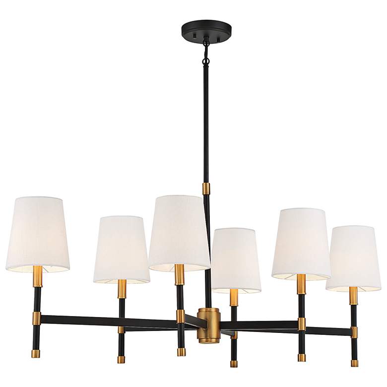 Image 6 Savoy House Brody 41" Wide 6-Light Shade Chandelier more views
