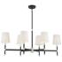 Savoy House Brody 41"W Matte Black 6-Light Linear Chandelier