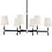 Savoy House Brody Matte Black & Polished Nickel Accents Chandelier