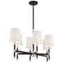 Savoy House Brody Matte Black &amp; Polished Nickel Accents Chandelier