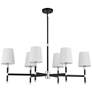 Savoy House Brody Matte Black &amp; Polished Nickel Accents Chandelier