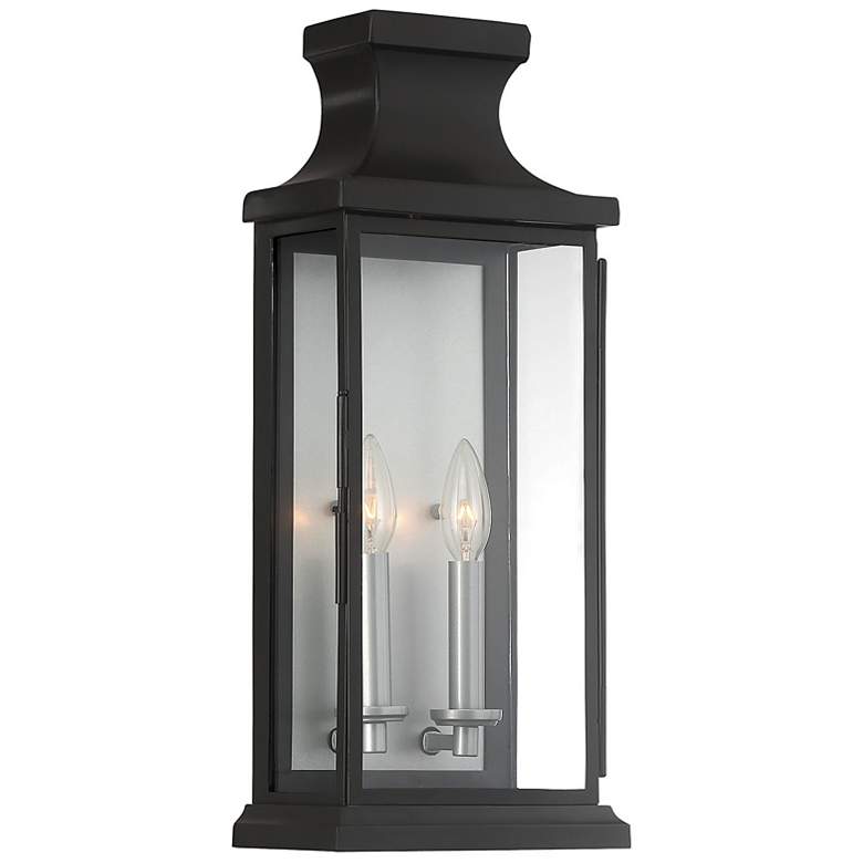 Image 3 Savoy House Brooke 20" High Black 2-Light Outdoor Wall Light more views