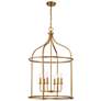 2_Savoy House Brookstone 26" Wide Warm Brass 6-Light Pendant more views