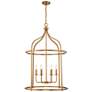 3_Savoy House Brookstone 26" Wide Warm Brass 6-Light Pendant more views