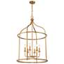 4_Savoy House Brookstone 26" Wide Warm Brass 6-Light Pendant more views