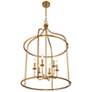 5_Savoy House Brookstone 26" Wide Warm Brass 6-Light Pendant more views