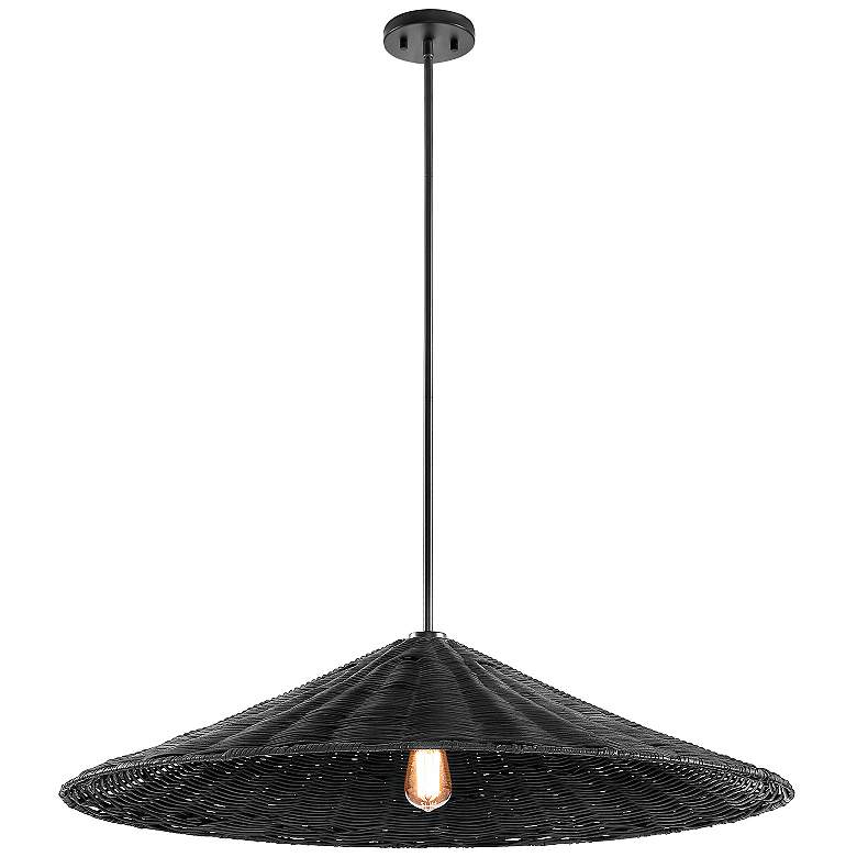 Image 5 Savoy House Burton 35" Wide Matte Black Pendant Light more views